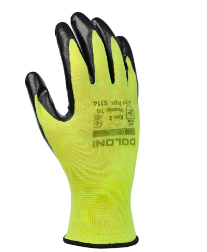 Рукавички D-OIL трикотажні з нітриловим покриттям 5114 Долоні розмір 10